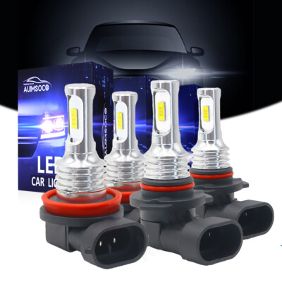 For Dodge Ram 1500 2500 3500 SLT 2009-2012 LED Headlight High Low Beam Bulbs Kit