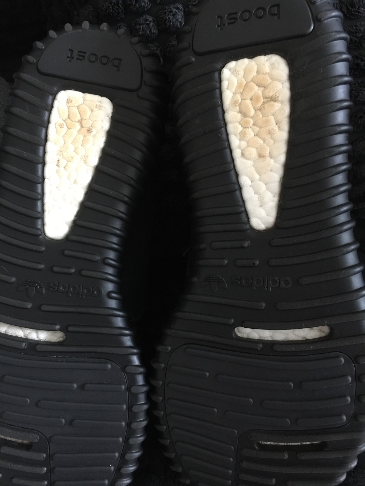 Pre Owned Authentic Adidas Yeezy Boost 350 V1 PIRATE BLACK UK 10 image 6