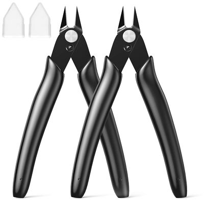 Rongon Mini End Cutting Pliers - Jewelry & Craft Wire Cutter Tool (4.13" Handle, 0.39" Cut Capacity)