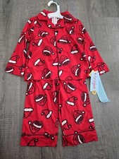 Cat  Jack Infant Toddler Christmas Santa Red Pajama Set NEW Size 18 Months