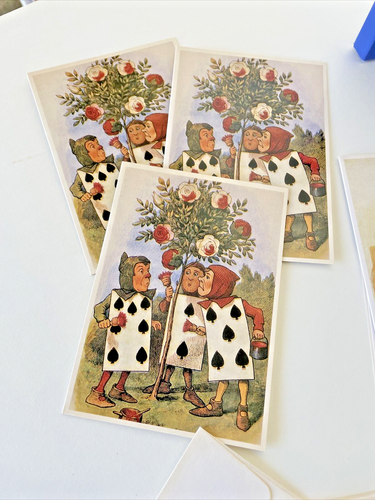 Alice in Wonderland Story Book Classics and 10 Note Cards with Envelopes Rare - Picture 9 of 23