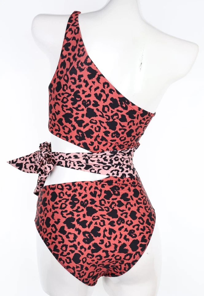 Traje de baño Beach Riot 286679 de una pieza de leopardo para mujer, talla mediana Foto 2 de 3