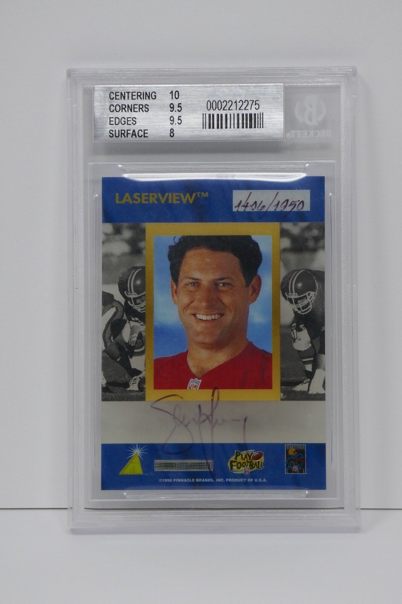 1996 Laser View Inscriptions #25 Steve Young 49ers AU/1950