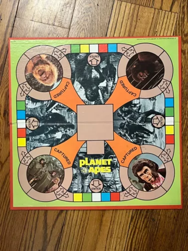 Vtg 1974 Milton Bradley Planet of the Apes GAME BOARD ONLY Wall Décor