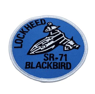 Lockheed Martin  SR-71 Blackbird  Patch   With Hook and Loop, Officially