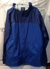 EMS Blue Hooded Rain Jacket Waterproof System3 Mens Size 2XL