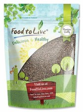 Chia Seeds- 8 Ounces - Non-GMO Verified- Kosher- Sirtfood - by Food to Live