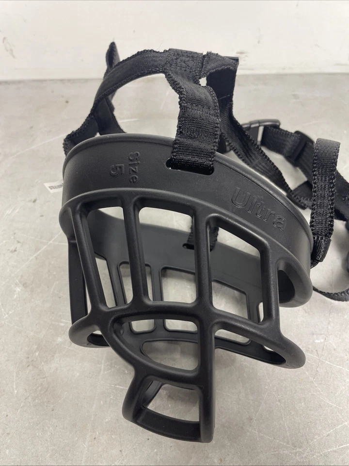 Baskerville Ultra Muzzle Size 5 Black Rubber Custom Heat Shaping Breathable - Image 2 of 3