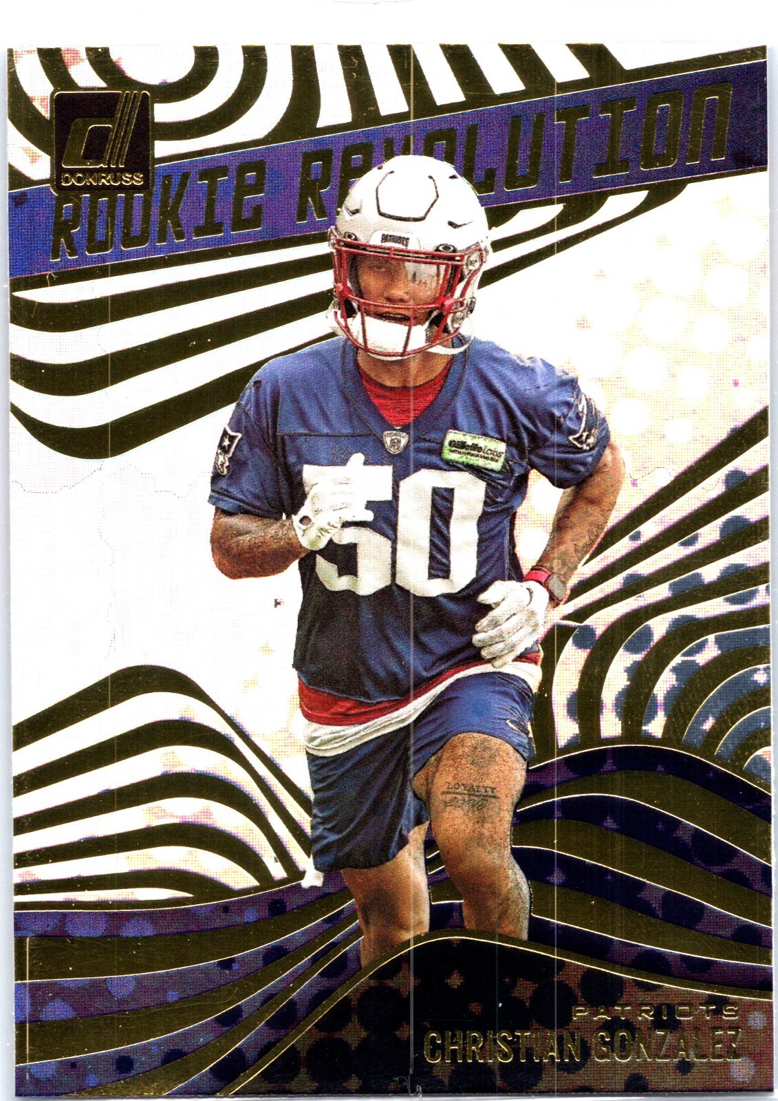 2023 Panini Donruss - Christian Gonzalez Rookie Revolution #RR-13 (RC) Patriots