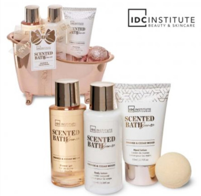 Korb Geschenk Frau Set Duschgel Handcreme Körper Bomba Bad 4 Stücke