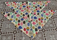Set of Two Easter Egg Chicks Dog Bandanas MEDIUM Tie On Scarf Brand New Festive