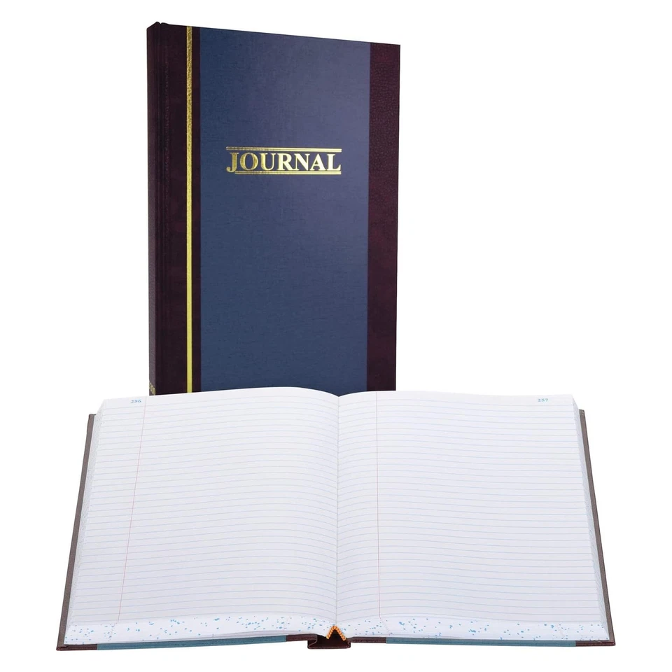 Wilson Jones Record Book, 11-3/4" x 7-1/4", Ruled, 500 Pages, 35 Lines, S300