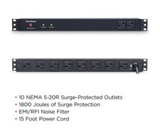 Cyberpower Rackbar Surge Protector RKBS20ST2F8R 20A