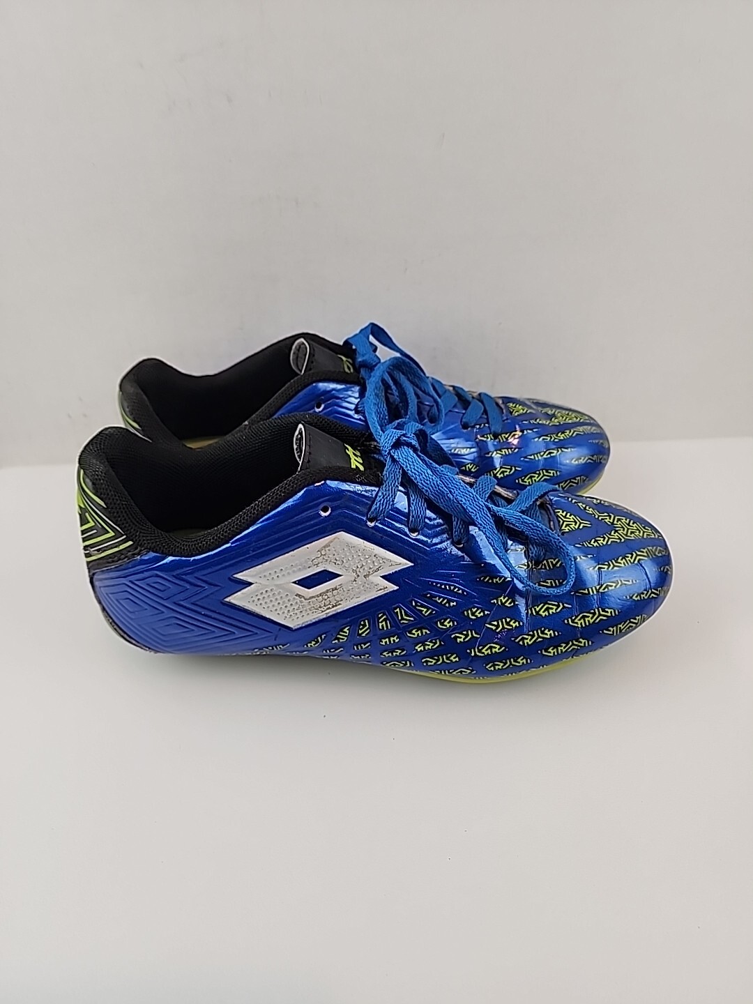 Lotto tacchetti da calcio ragazzi blu verdi e argento taglia USA 3