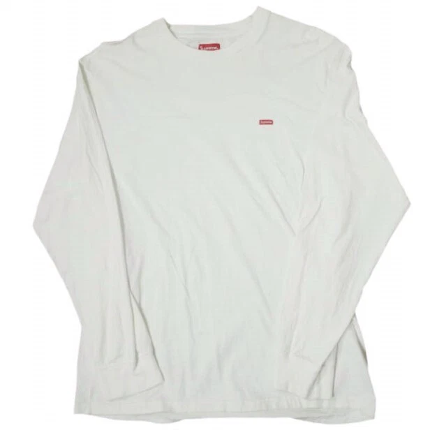 SUPREME Small Box L/S Tee LONG SLEEVE T-SHIRT XL WHITE box logo