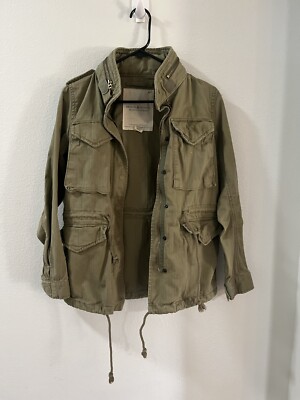 ralph lauren military field jacket American flag back XS | eBay
