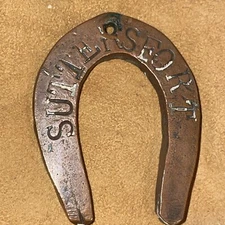 Sutters Fort 1859-1946 Solid Copper Good luck Pendant Fob