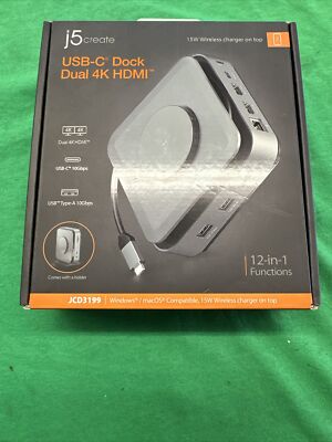 JCD3199-N j5create USB-C DOCK DUAL 4K HDMI ~D~