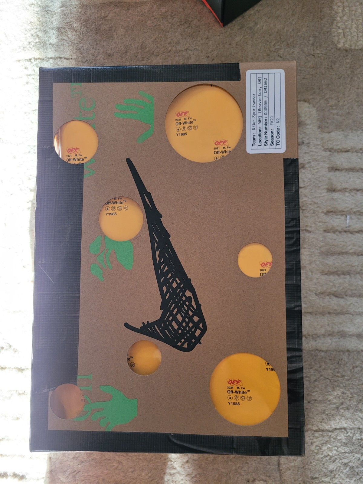 OFF WHITE X NIKE Taglia 8 5 Nike Off White x Dunk Low Lotto 25 di 50