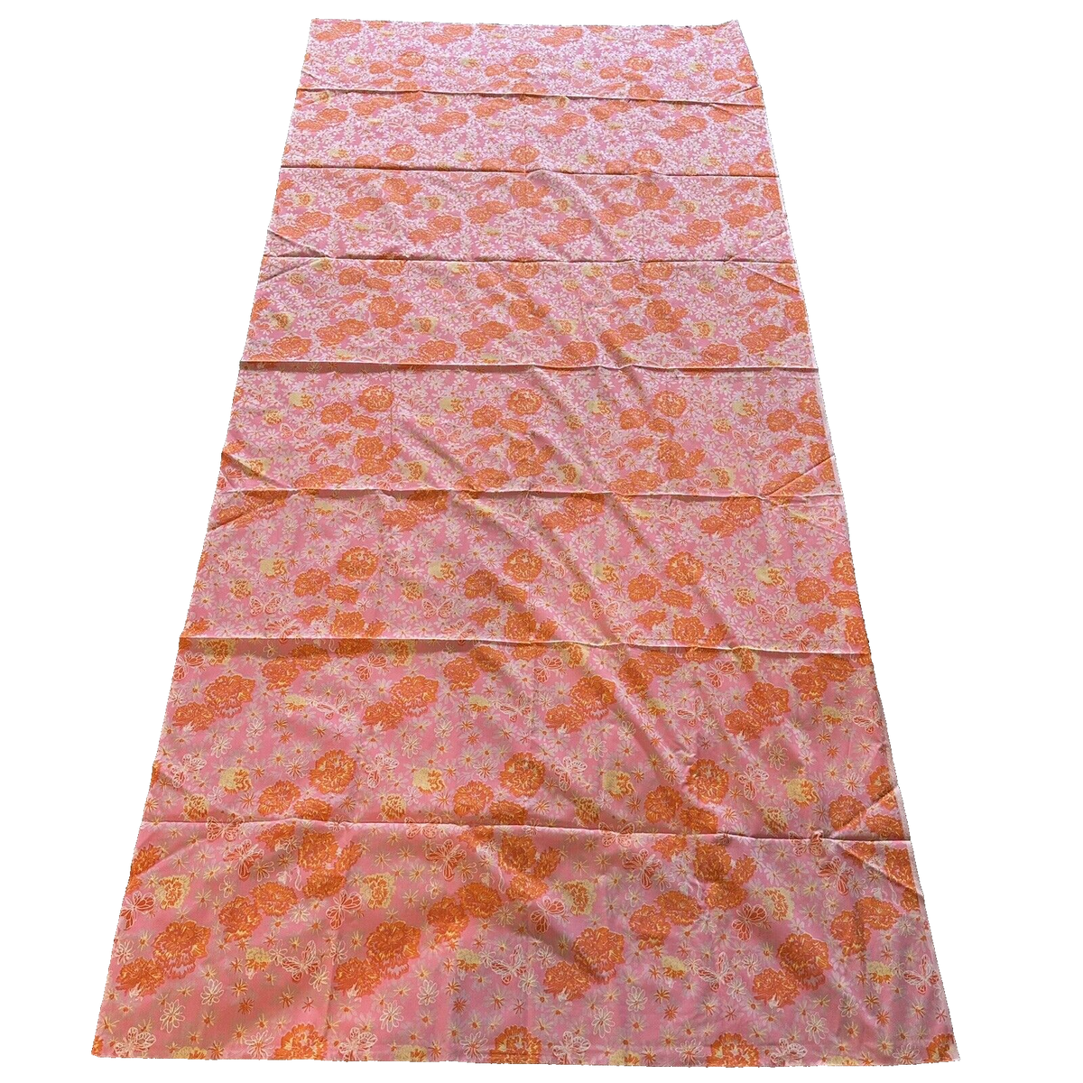 Kathy Mom 花柄生地 90cm x 90cm Vtg Key West Hand Print Fabrics Inc Dora-Lei by Dori Lilly