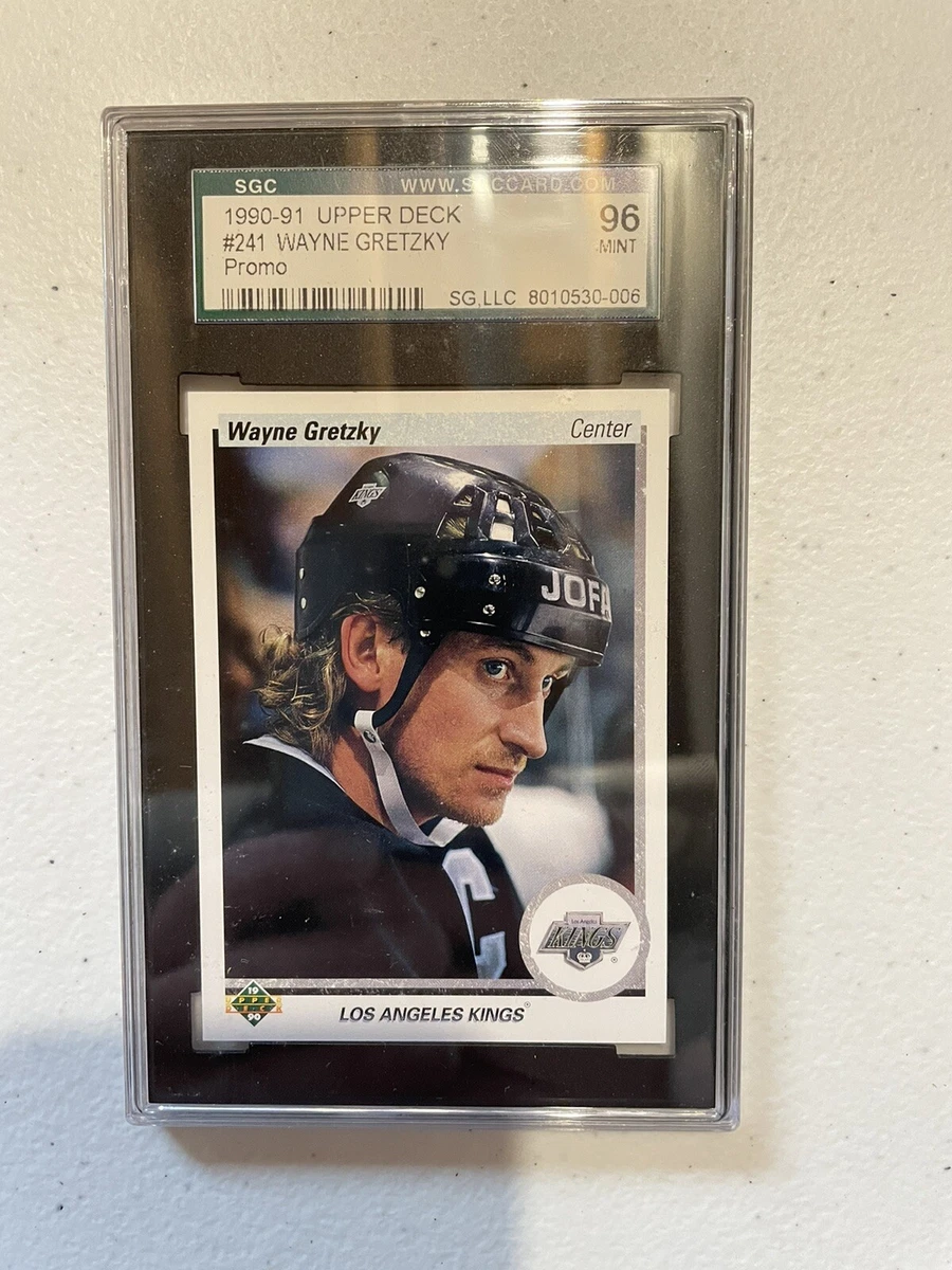 1990-91 Upper Deck Wayne Gretzky Promo SGC 96 Mint Error Card