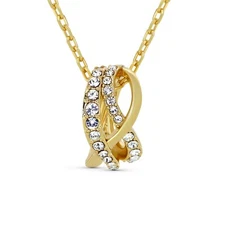 TRYNDI Eternal Knot 18k Gold Plated Necklace for Women - Christmas Gift for Wife
