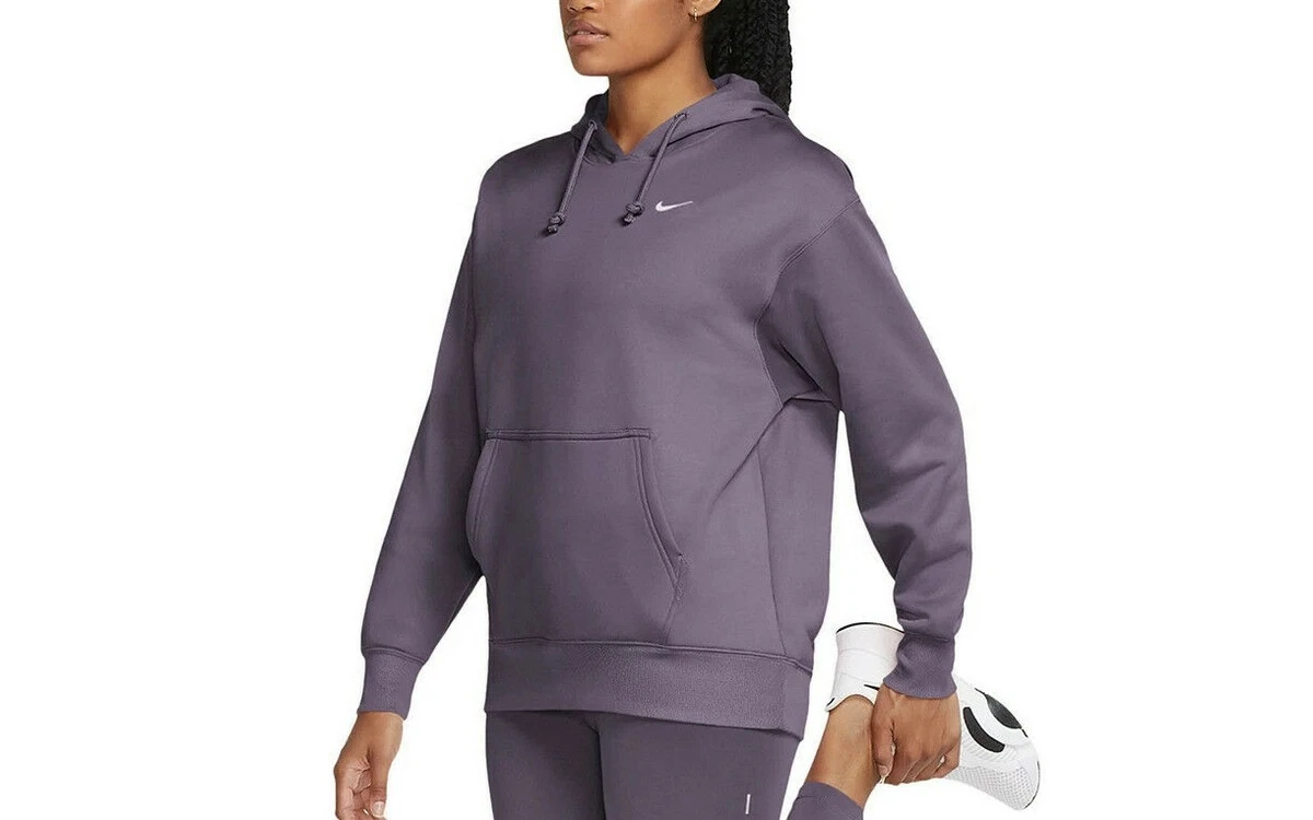 NEW WOMEN S NIKE THERMA TRAINING PULLOVER HOODIE SWEATSHIRT IN AMETHYST PURPLE