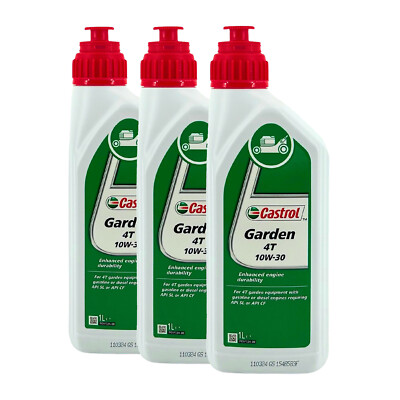 CASTROL Garden 4T 10W-30 Rasenmäheröl API CF, API SL, 3x1 Liter