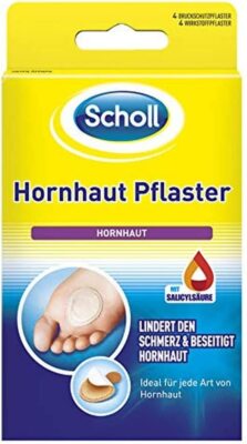 Scholl Hornhaut-Pflaster Entfernung Hornhaut Schmerz Füße 4 Wirkstoffpflaster