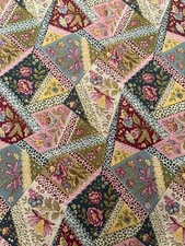 Daisy Kingdom, Crazy Lace Patch Cotton Fabric  by the YARD