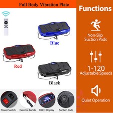 Vibration Plate Exercise Machine Whole Body Fitness Vibrate Platform 3 Colors