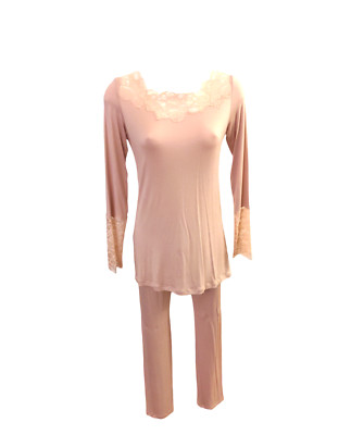 Valery Pyjama Schlafanzug rose  Spitze Gr. 36 38 42 44   NP 119,99  
