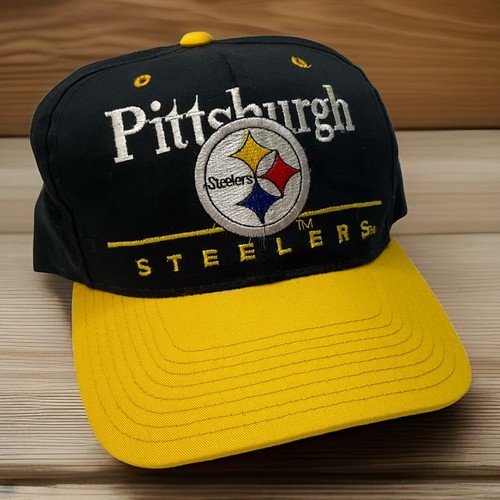 Vintage 90s Pittsburgh Steelers Hat Cap NFL Football Snapback Eastport