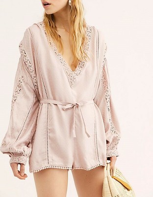 pink romper womens
