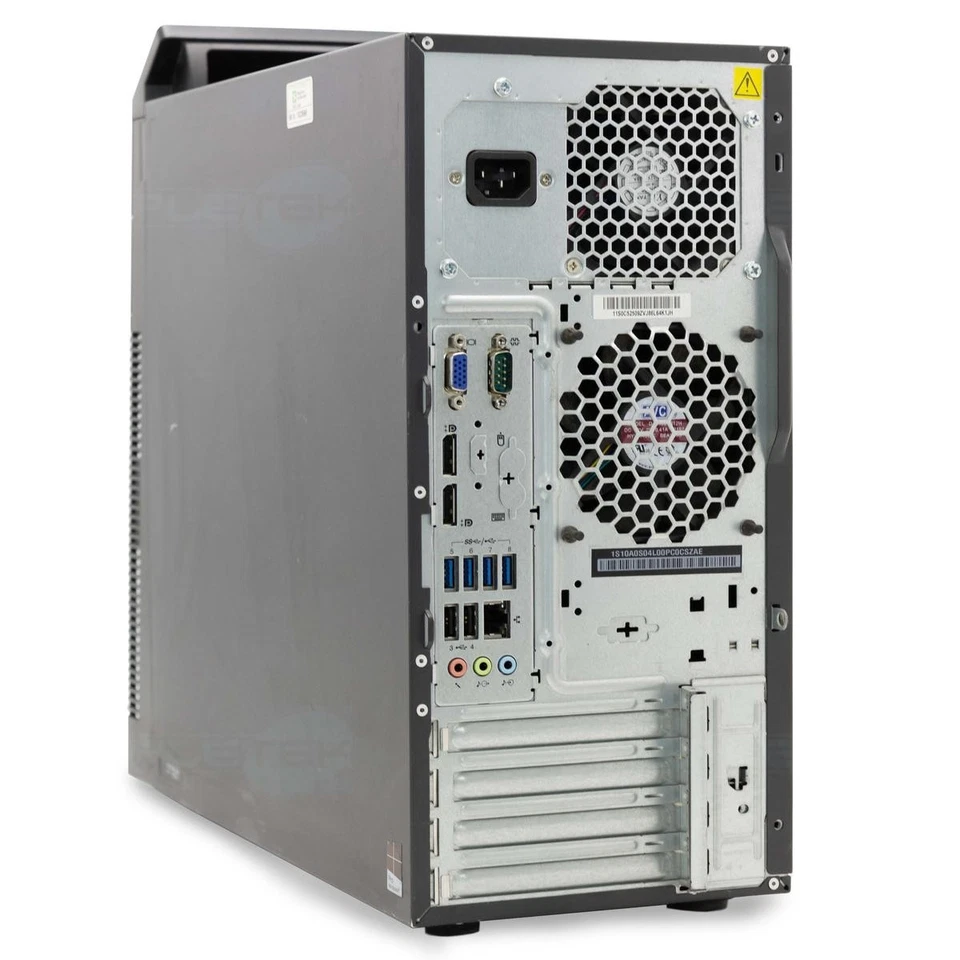 LENOVO M93P i3 WINDOWS 10 PRO 4GB 120GB COMPUTER FISSO DESKTOP PC TOWER RS232 - Imagen 4 de 4