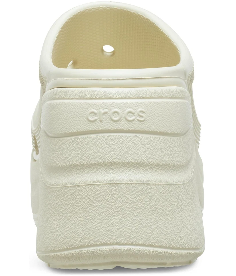 Zueco de Tacón Sirena Crocs Color Hueso Talla M10/W12 Playa Exterior Icono Comodidad NUEVO Foto 4 de 4