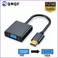 HDMI to VGA adapter 1080P HDMI Male to VGA Female Adapter with Audio and DC