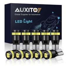 Auxito 10 X Canbus T10 194 168 W5w Led 24 Smd White Car Side Wedge Light Bulb