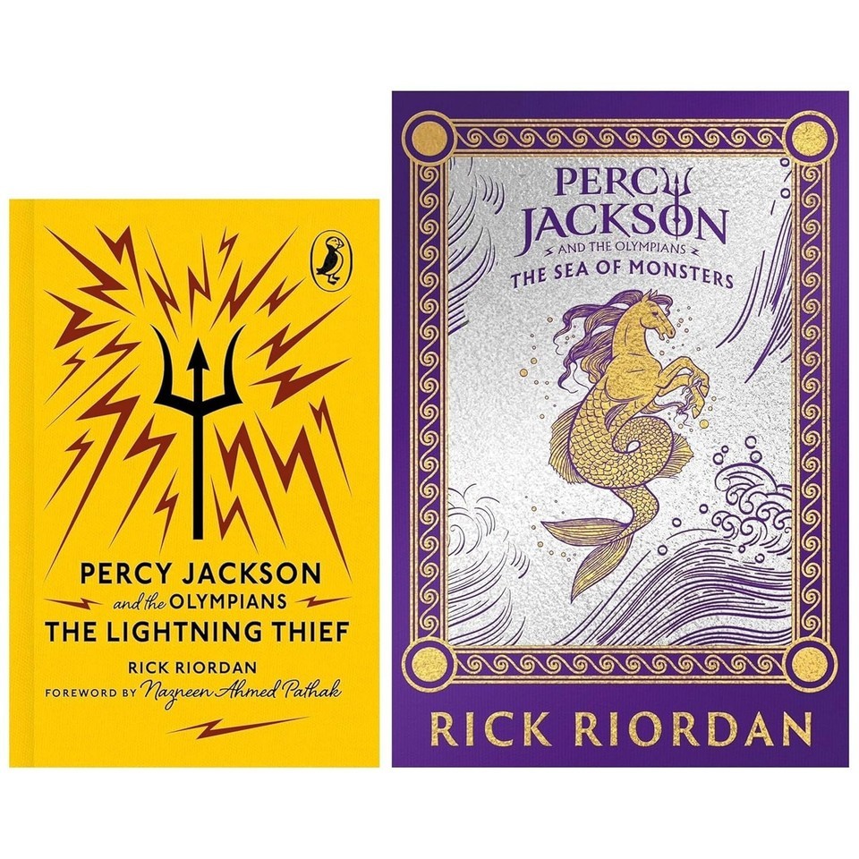 Percy Jackson and the Olympians By Rick Riordan 2 Books Collection Set  Monsters