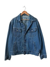 Vintage Lee Denim Jacket Men  s Large 90  s USA Medium Wash