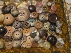 Mixed Assorted Button Lot BROWN & BEIGE Earth Tones Free Shipping — photo 3