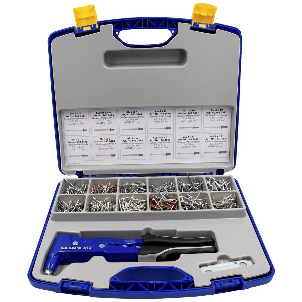 Pince à riveter Gesipa 1435457 de 340 mm pour fixer les tôles épaisses
