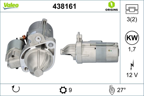 Anlasser Starter Valeo Origins - NEW O.E. Technologie 438161 FüR A4 A8 Audi A6-image