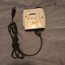 Sony MZ-S1 S2 MiniDisc Recorder White USB Headphone Jack Audio Output MiniDisc