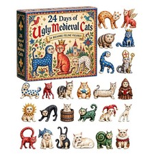 24 Days of Ugly Medieval Cats Advent Calendar 2026 2D Acrylic Ugly Medieval Cat