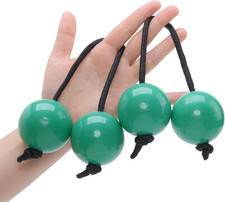 2 Pairs Aslatua Shakers, Kashaka Musical Percussion Instrument African Asalato S