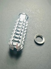 Silver Competition 1/2X28 TPI Skeleton Muzzle Brake Compensator For 9mm
