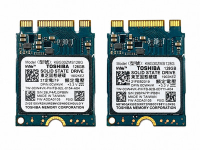 2 Pack Toshiba KBG30ZMS128G 128GB NVMe PCIe M.2 2230 Internal SSD Solid State Dr