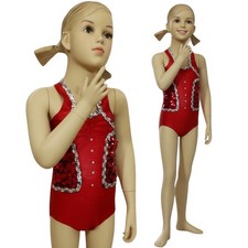 Lot of 16 Lipstick Leotard Only Child X-Small 2-3yr Dance Costume Red Sequin New