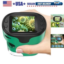 1000X Handheld Microscope for Kids 4K 2.0" Screen Rechargeable Mini Pocket Di...